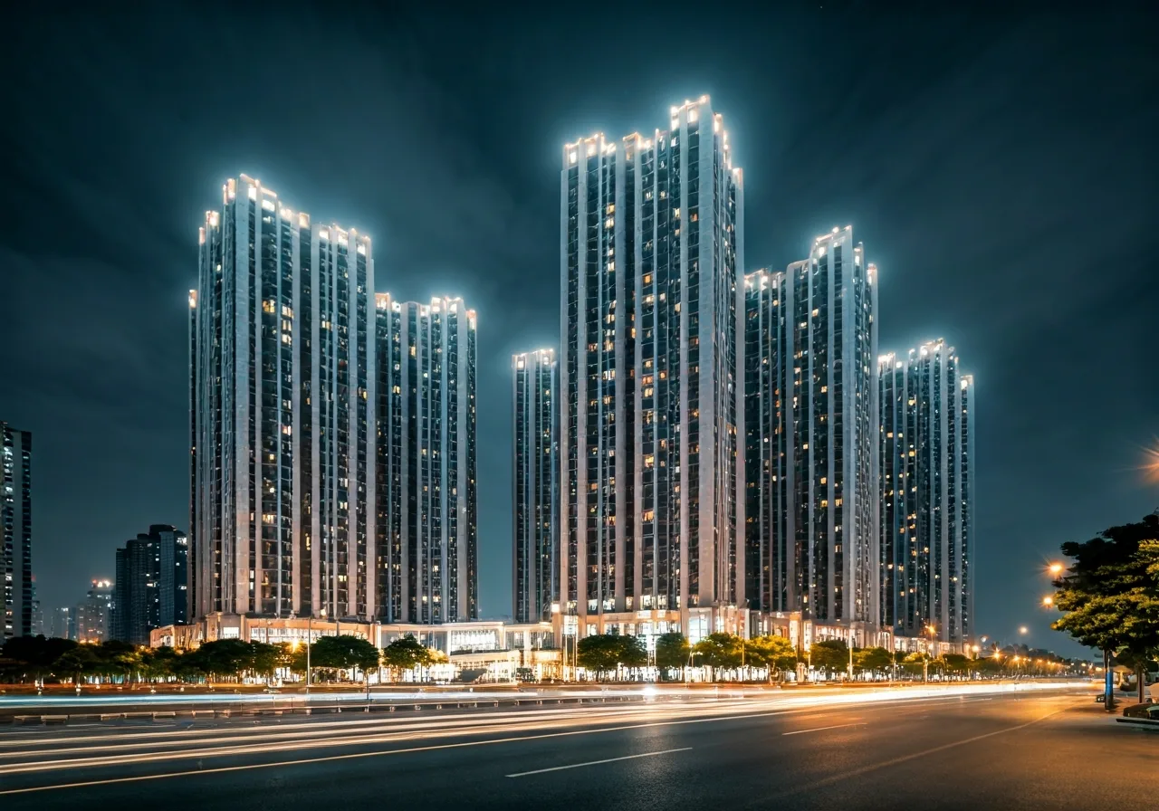 Regent House Du an can ho tai Hung Yen - canh dem