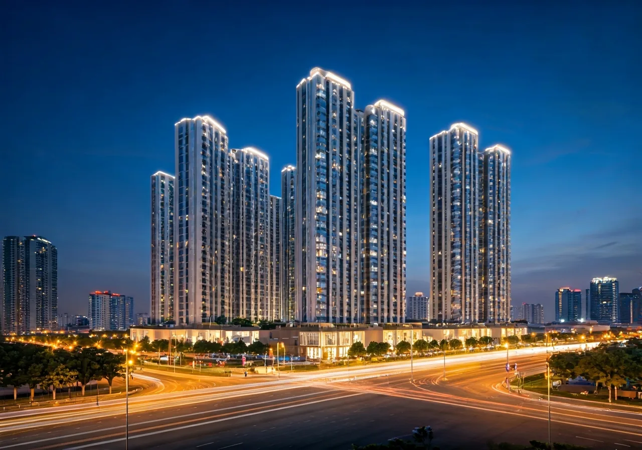 Rivea Residences Du an can ho tai Ha Noi - canh dem
