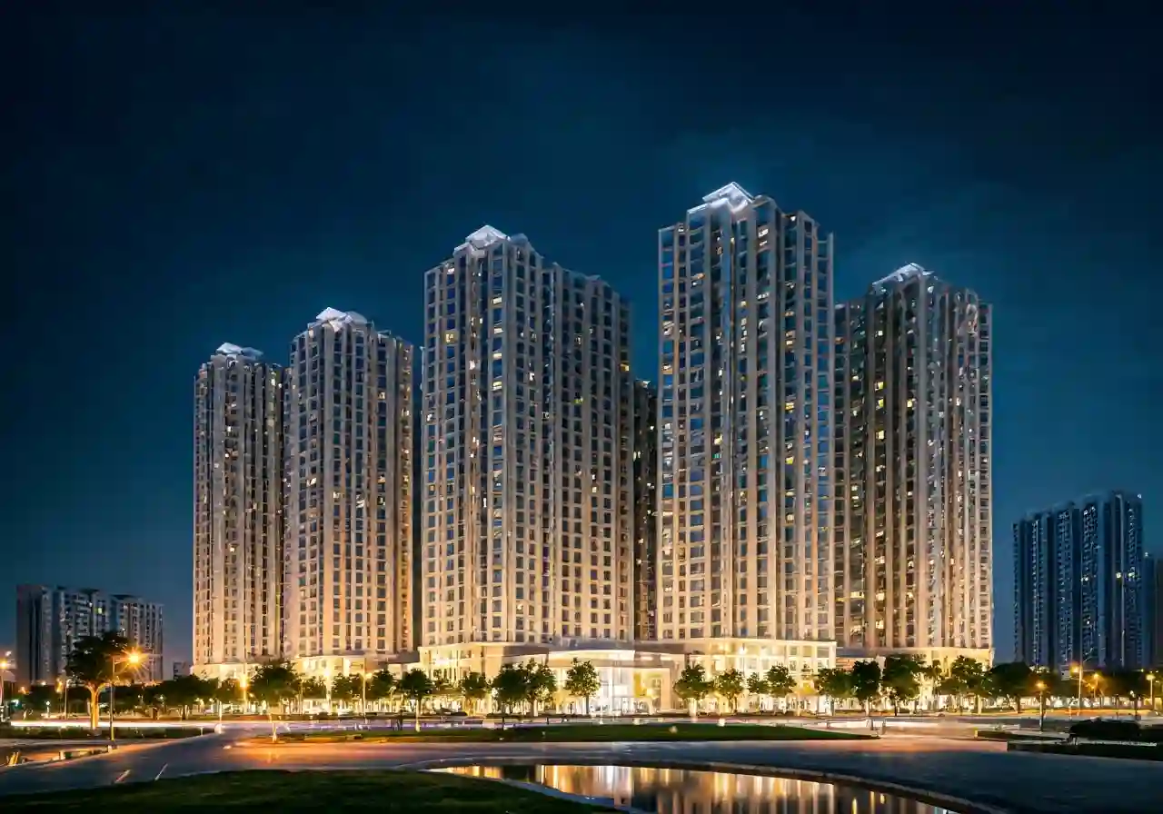 Roxana Plaza Du an chung cu tai Binh Duong - canh dem