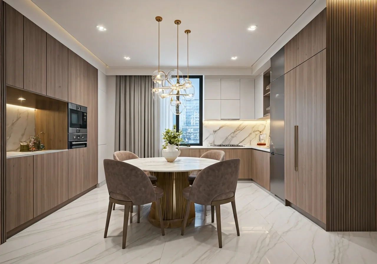 Solaria Rise Phan khu can ho thuoc Khu do thi Water Point - thiet ke bep