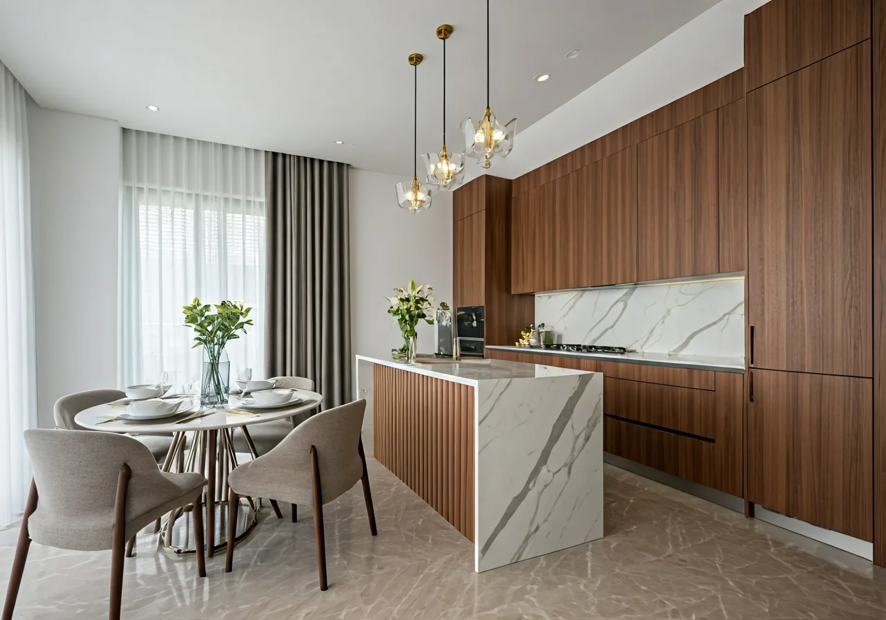 Sun Costa Residence Du an to hop thuong mai dich vu can ho tai Da Nang - thiet ke bep