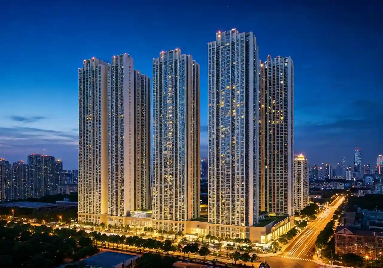 Sun Feliza Suites Du an can ho chung cu tai Cau Giay - canh dem
