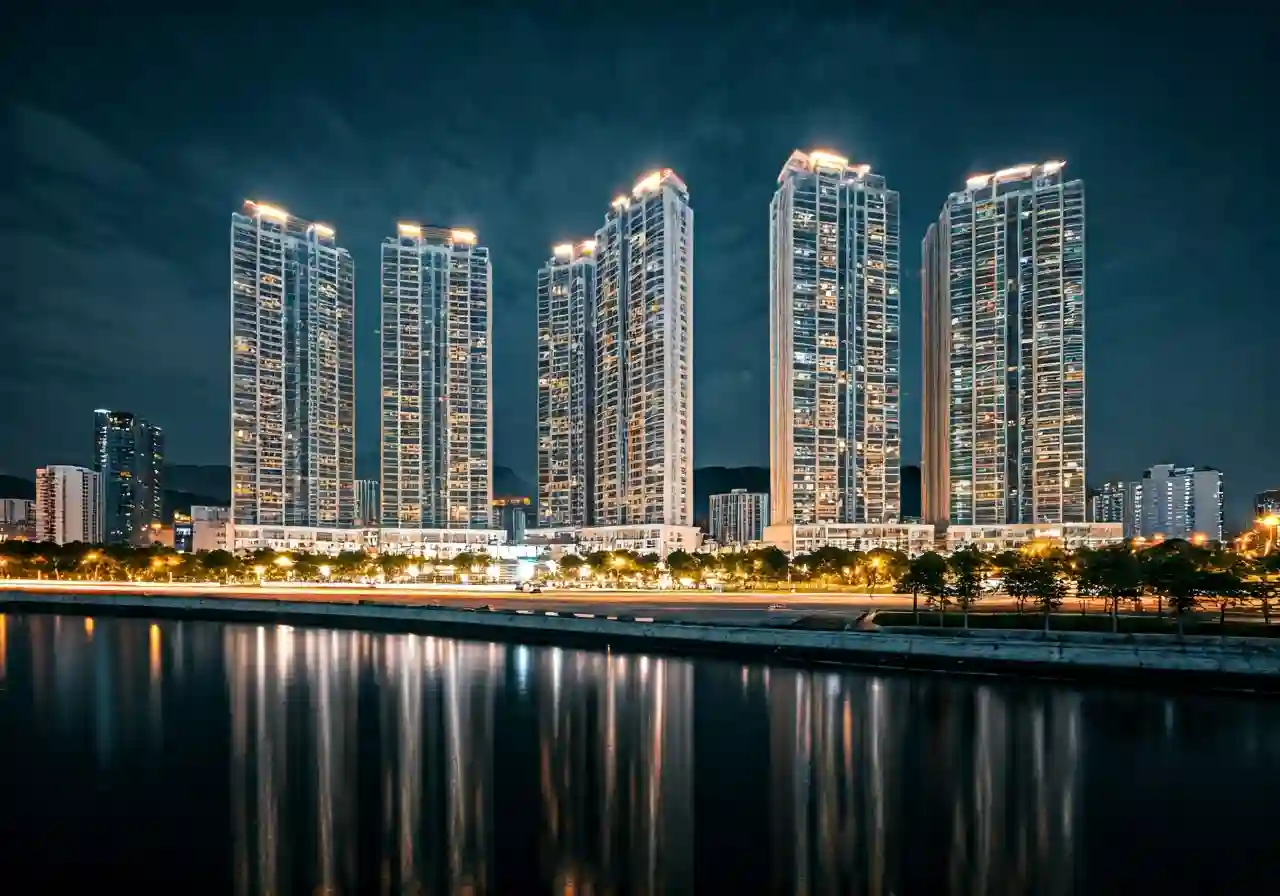 Sun Ponte Residences Khu do thi nghi duong ven song Da Nang - canh dem