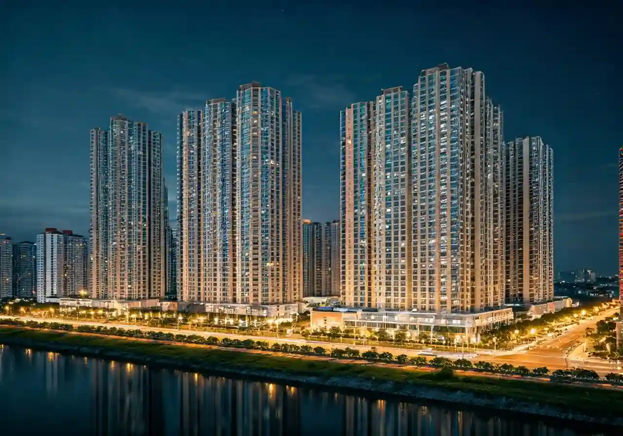 Sun Urban City Du an khu do thi tai Ha Nam - canh dem