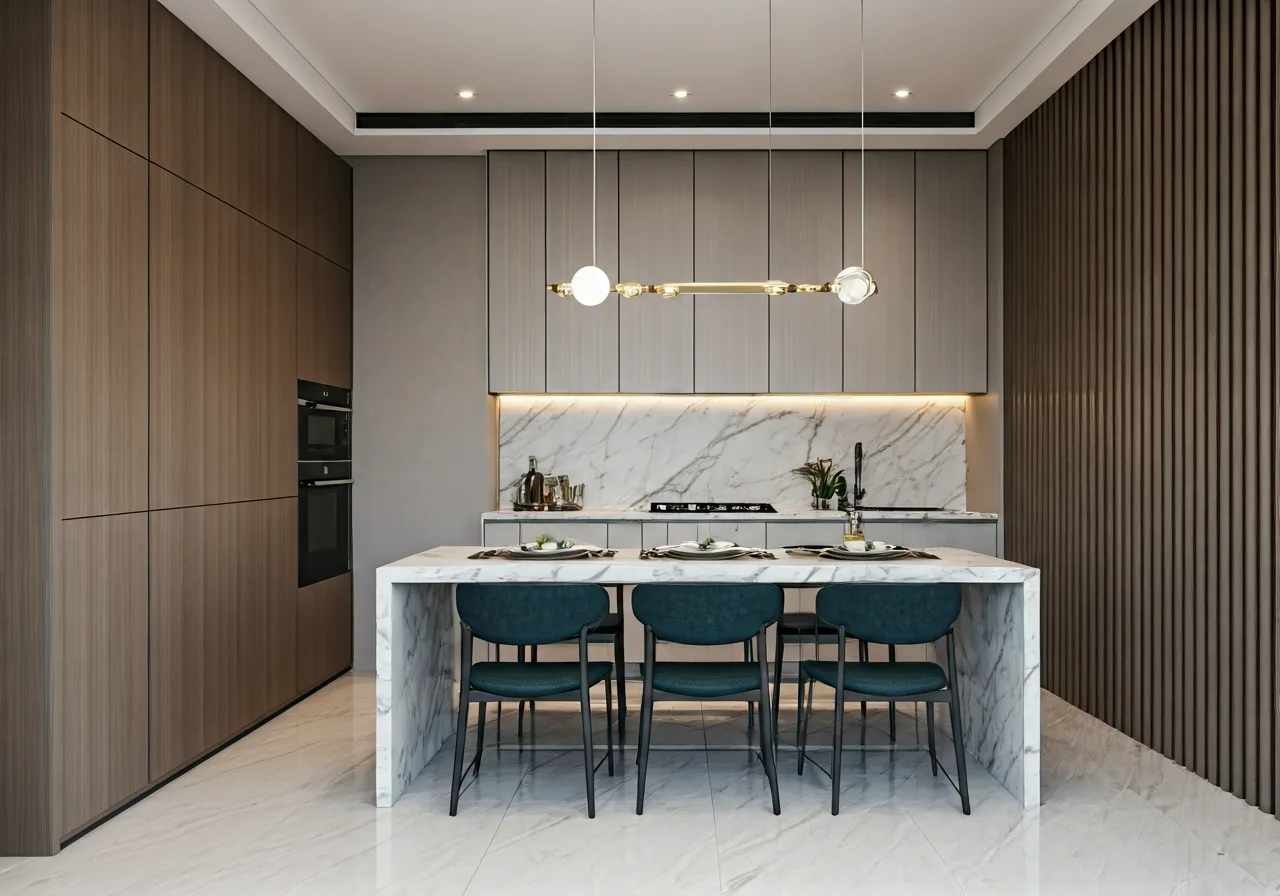 The Crown Eden Du an biet thu shophouse tai Bac Ninh - thiet ke bep