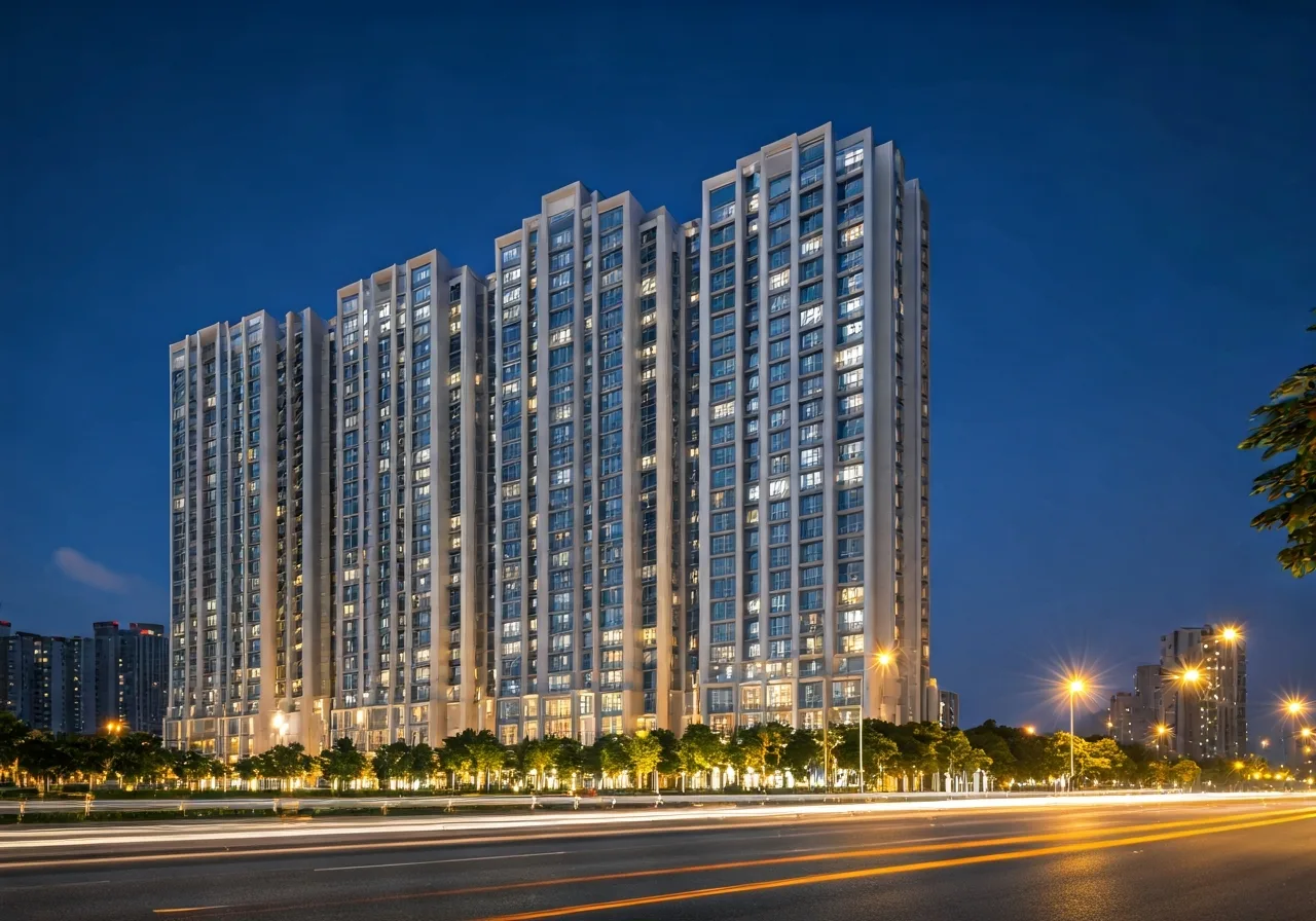 The Crown Eden Du an biet thu shophouse tai Bac Ninh - canh dem