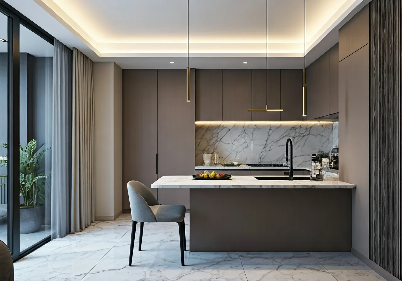 The Ninety Complex Du an can ho tai Ha Noi - thiet ke bep