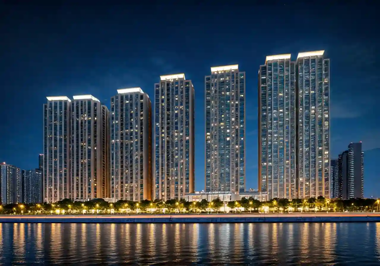 The Oasis Riverside Khu phuc hop tai TPHCM - canh dem