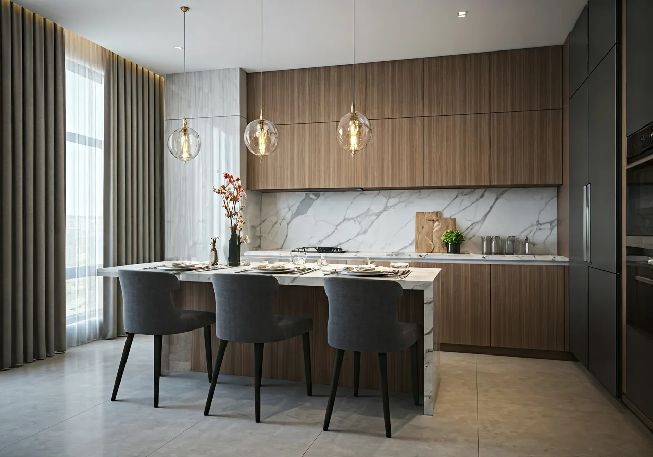 The Sang Residence Du an can ho tai Da Nang - thiet ke bep