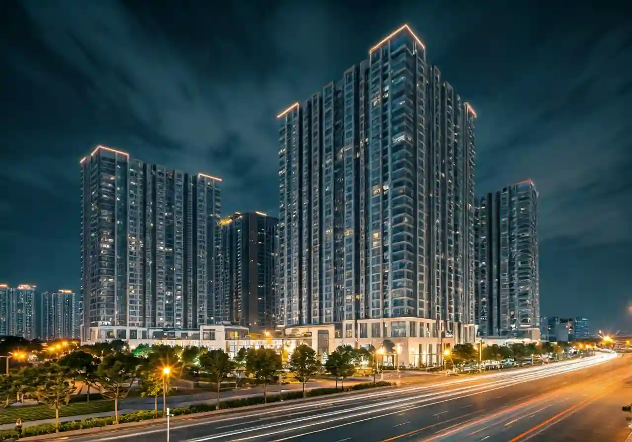 Toa Rose Residence Chung cu Hoang Huy Commerce Hai Phong - canh dem