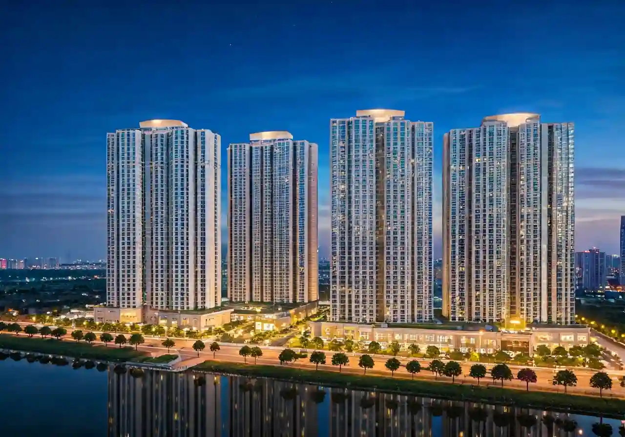 Vera Diamond City Khu do thi tai Quang Ninh - canh dem