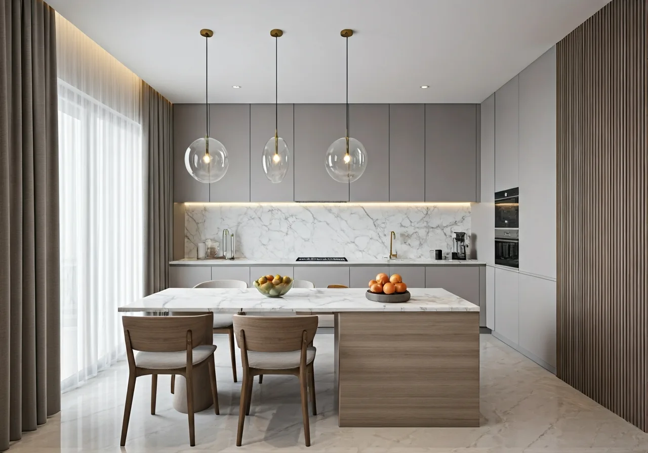 Vinhomes Central Park - thiet ke bep