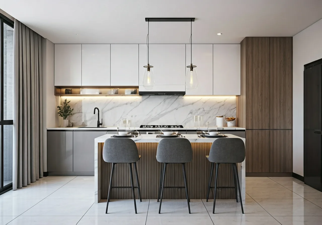 Vinhomes Global Gate Co Loa - thiet ke bep
