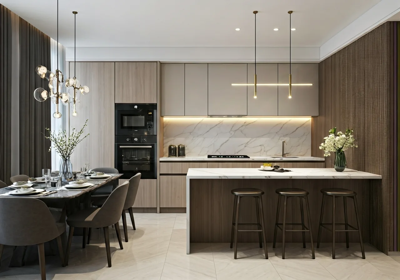 Vinhomes Grand Park - thiet ke bep