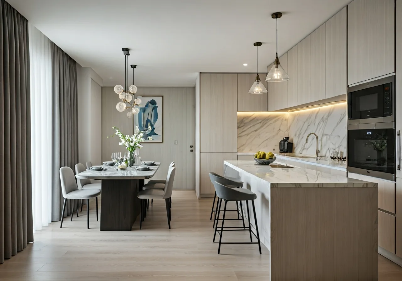 Vinhomes Ocean Park - thiet ke bep