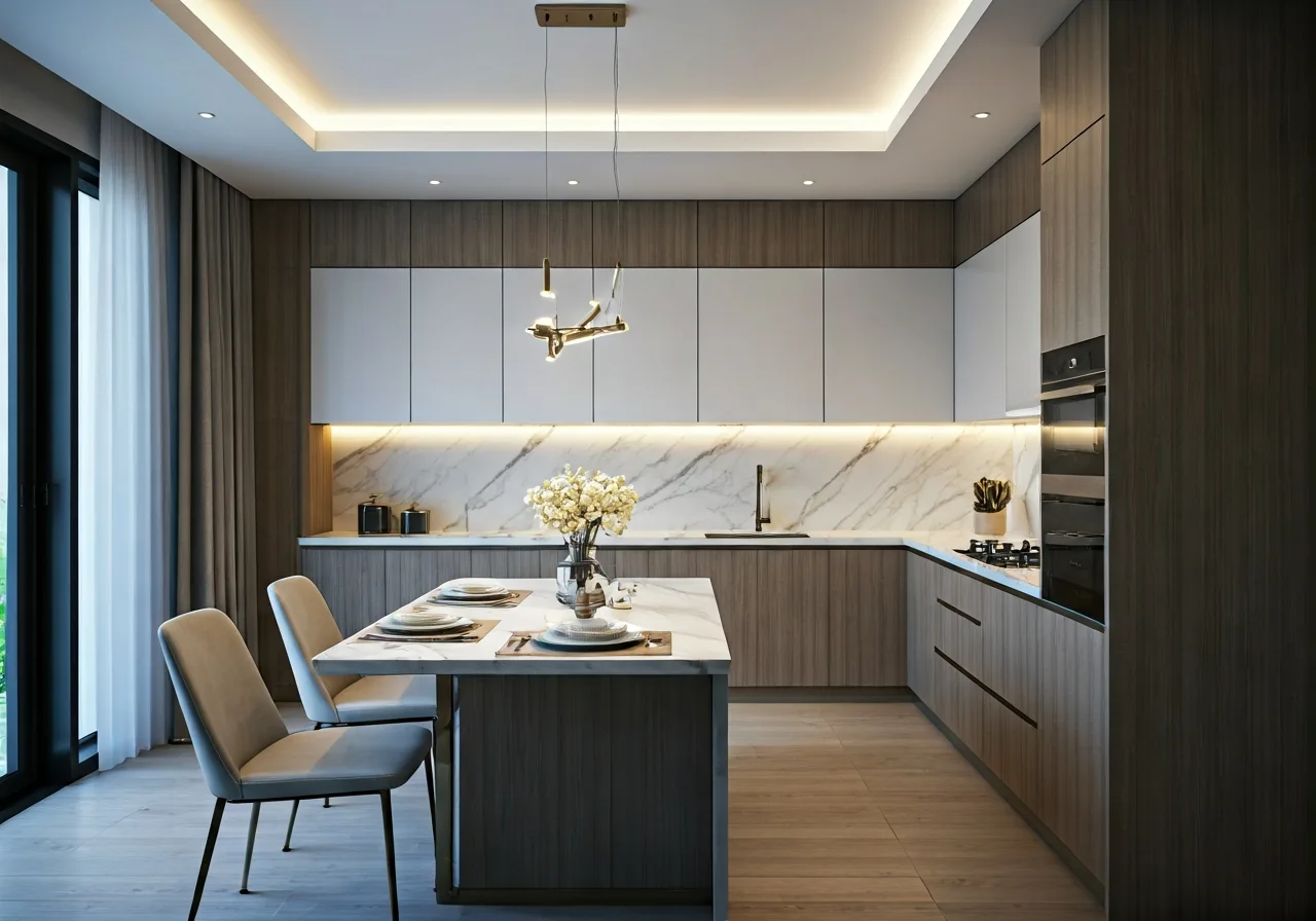 Vinhomes Park Hill Premium - thiet ke bep