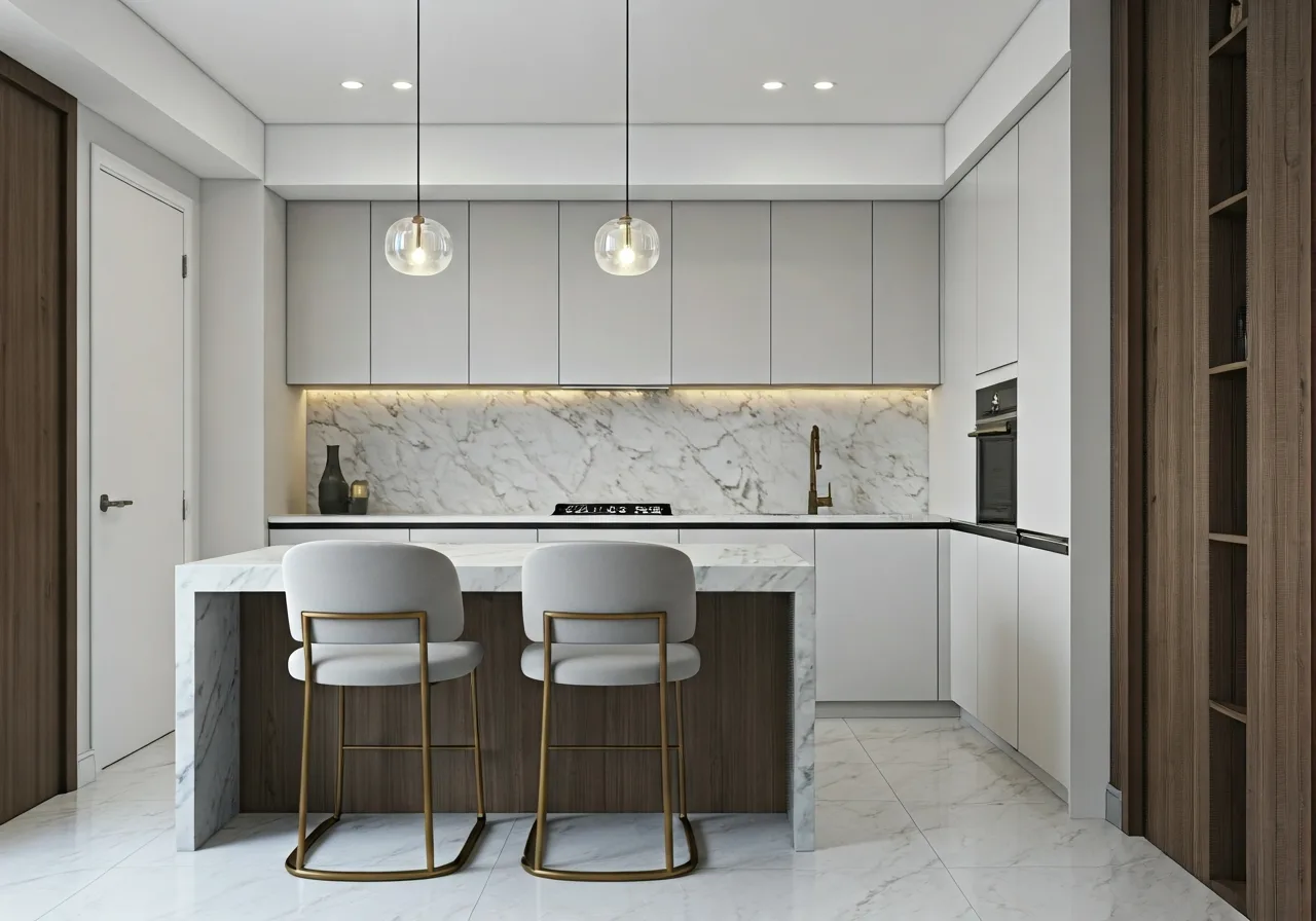 Vinhomes Riverside - thiet ke bep