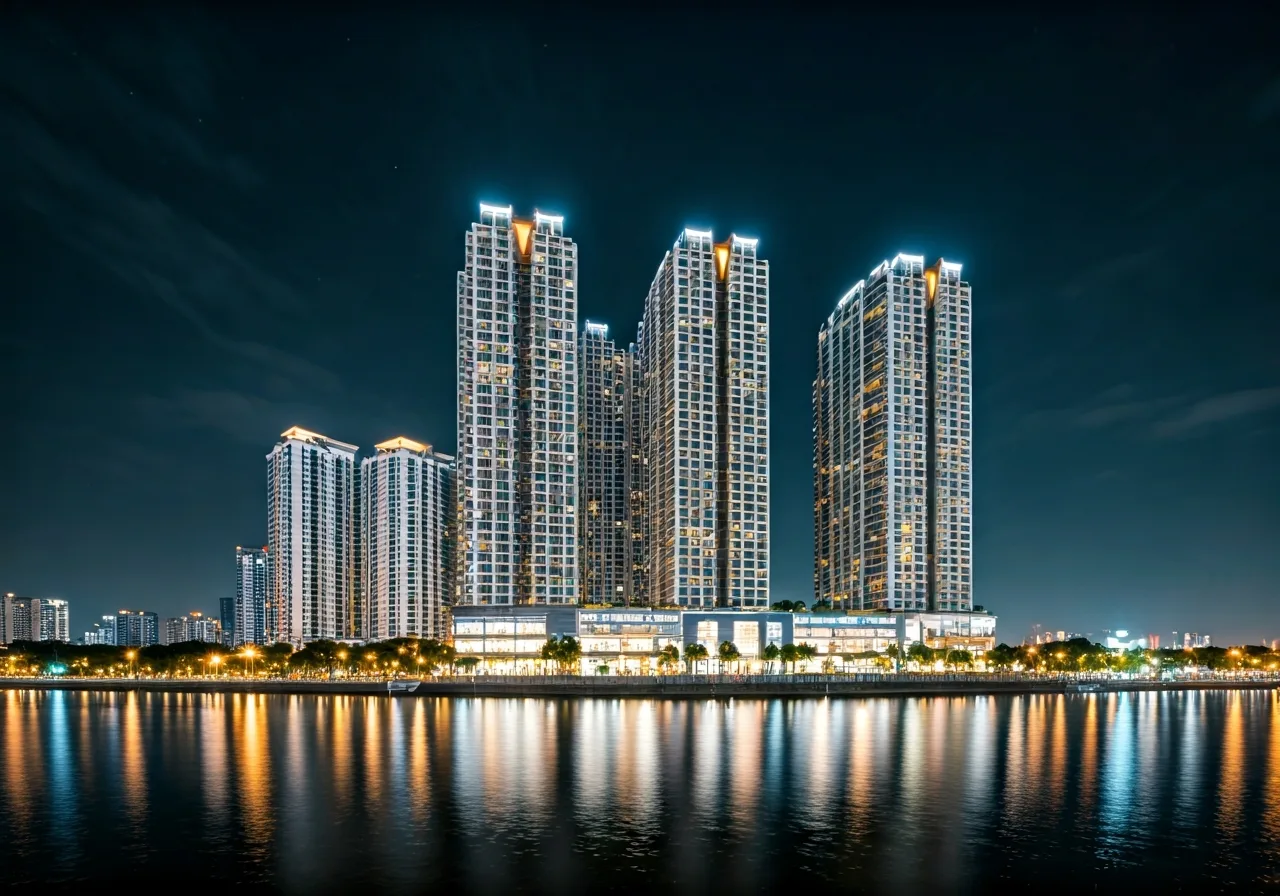 Vinhomes Riverside - canh dem