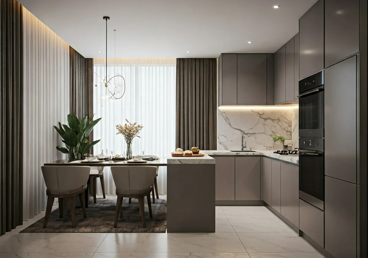 Vinhomes Royal City - thiet ke bep
