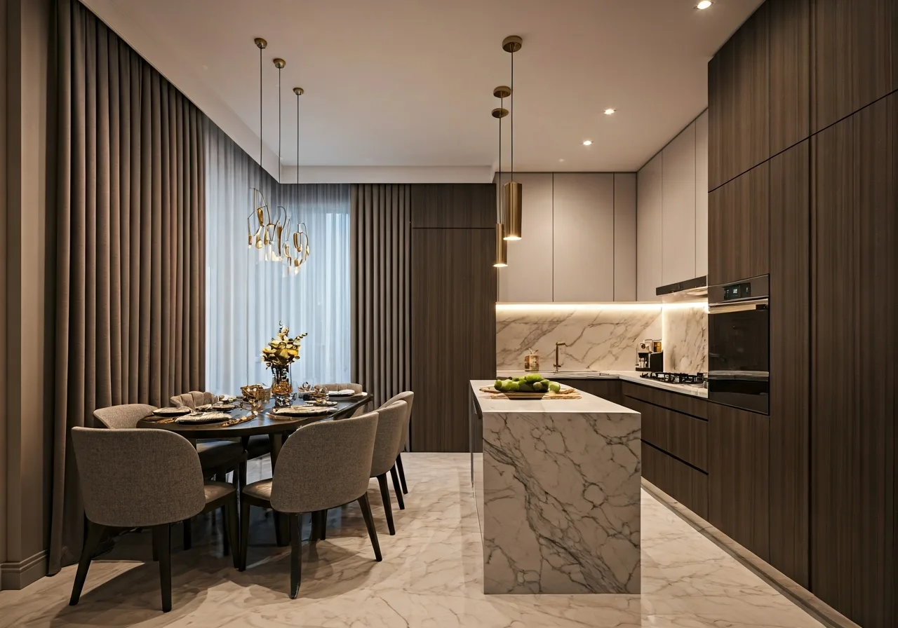 Vinhomes The Gallery Giang Vo Khu phuc hop tai Ha Noi - thiet ke bep
