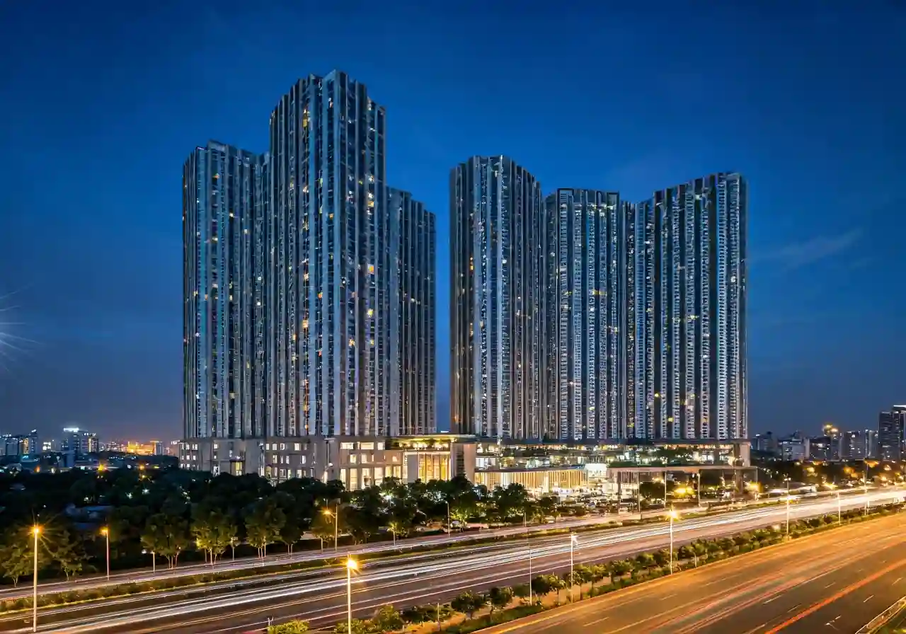 Vinhomes The Gallery Giang Vo Khu phuc hop tai Ha Noi - canh dem