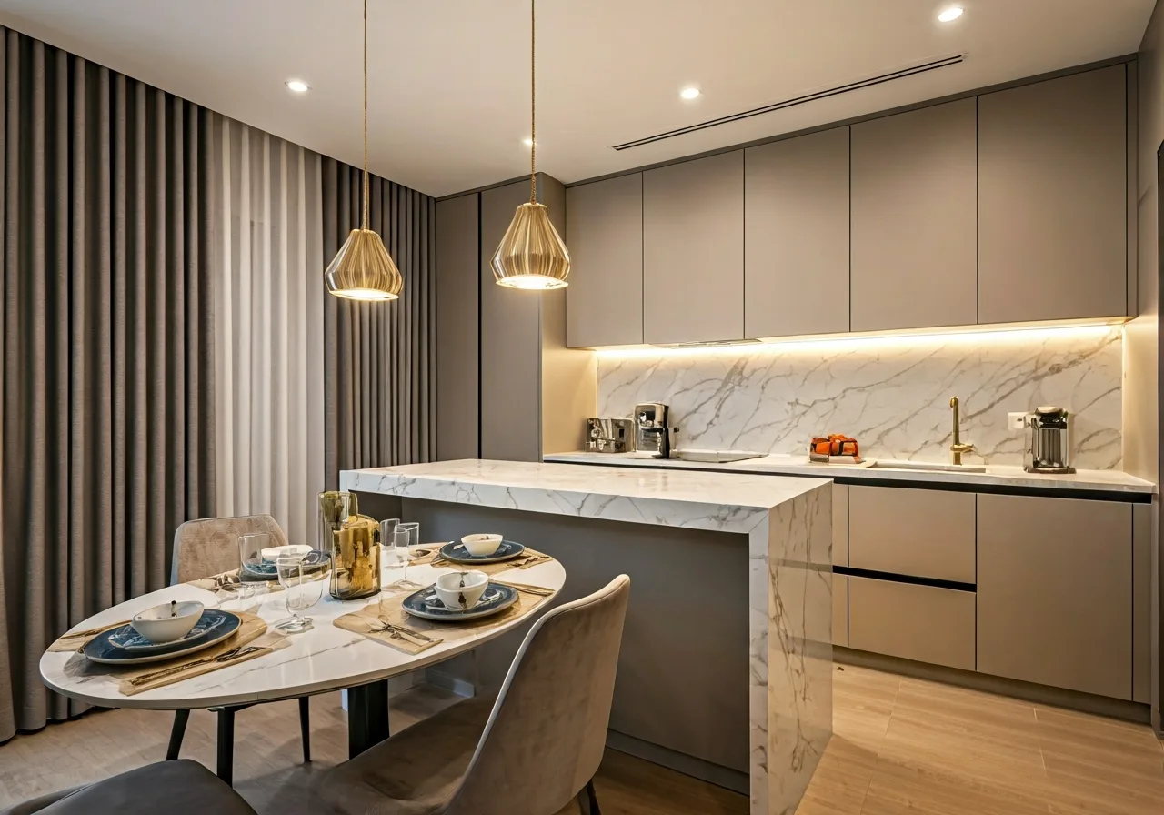 Vinhomes Times City Park Hill - thiet ke bep