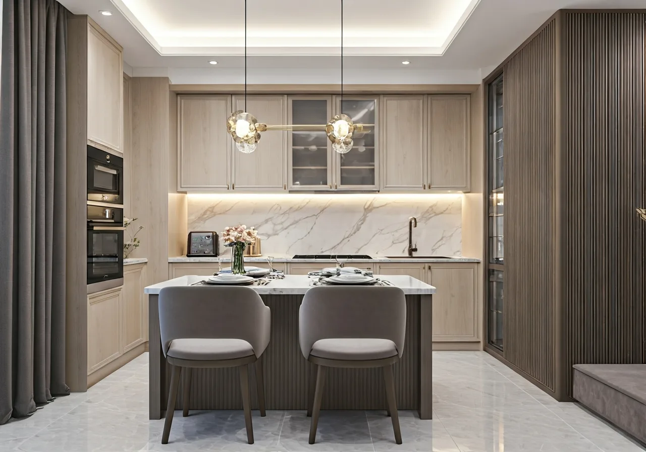 Vinhomes Wonder City Du an khu do thi tai Dan Phuong - thiet ke bep