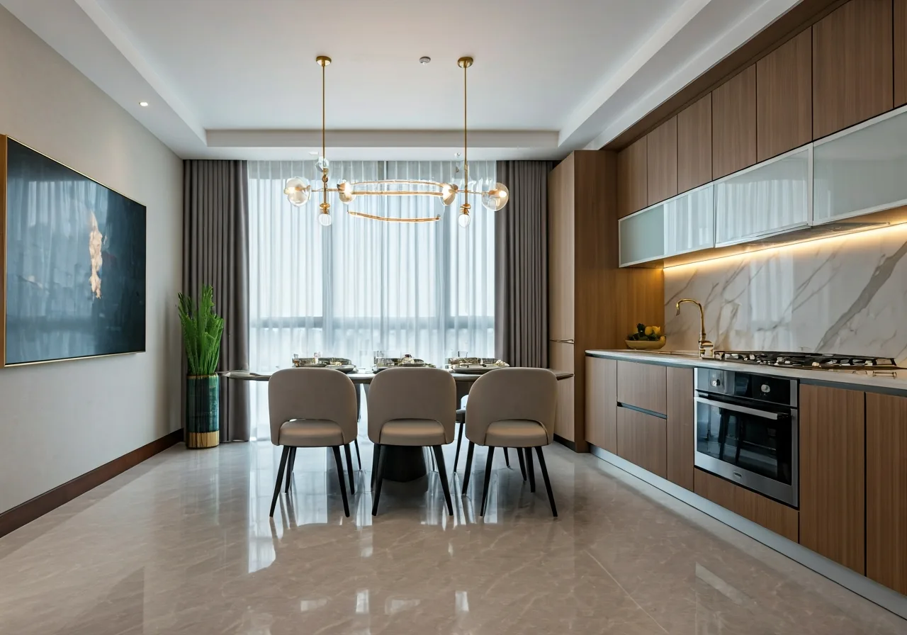 Welltone Luxury Residence To hop can ho tai Khanh Hoa - thiet ke bep