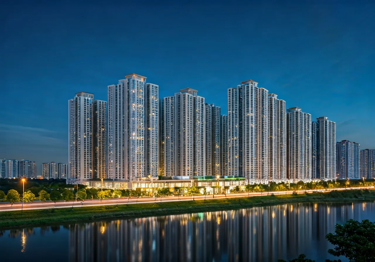 Xo Viet Green City Khu do thi tai Nghe An - canh dem