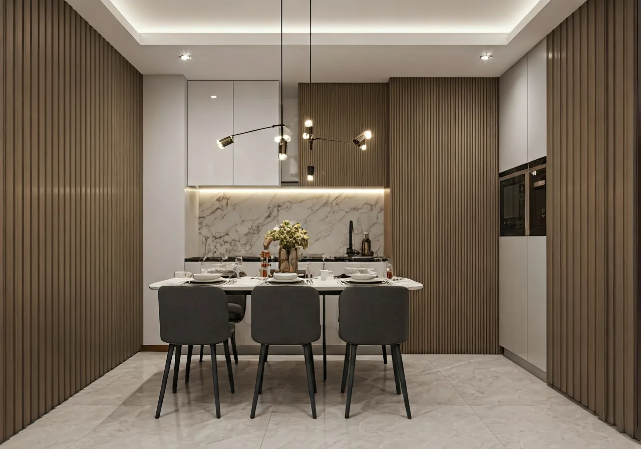 Yen Binh Complex Du an can ho tai Thai Nguyen - thiet ke bep