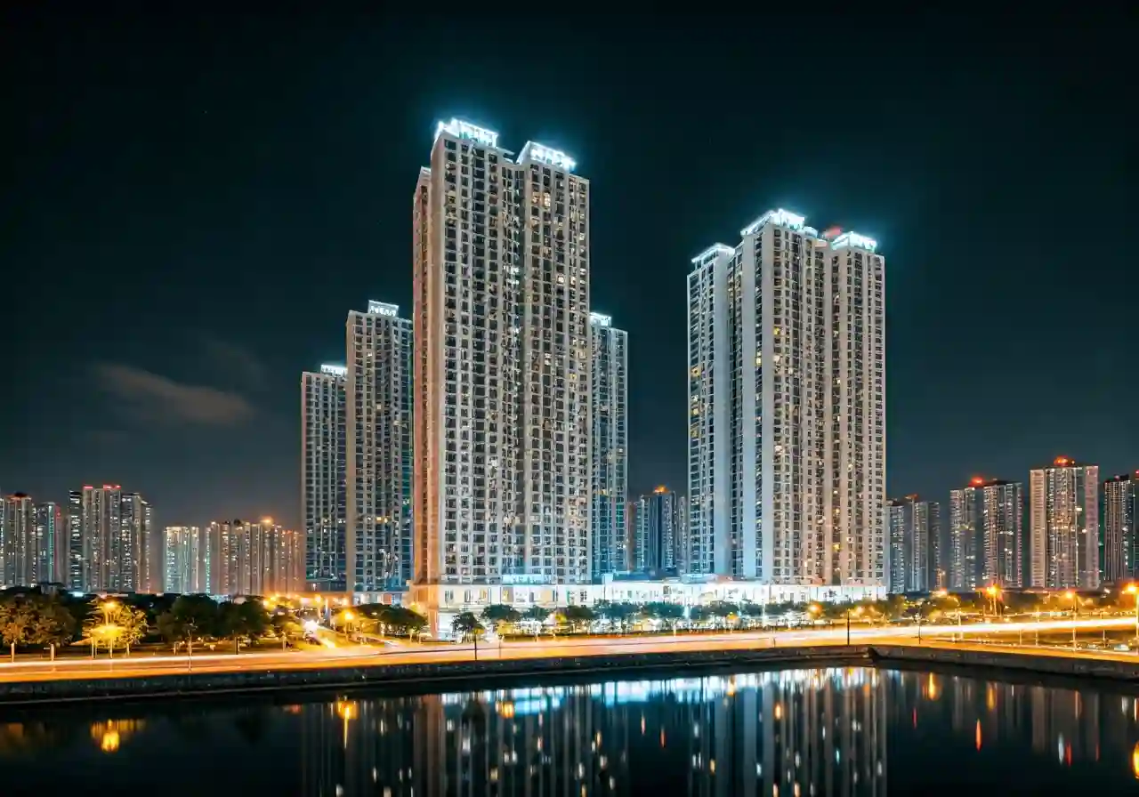 Yen Thu I City Giai doan 2 cua du an Yen Thu City Thai Nguyen - canh dem
